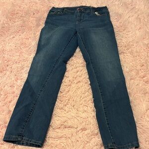 Place Women's Dark Blue Straight-Leg Jeans
